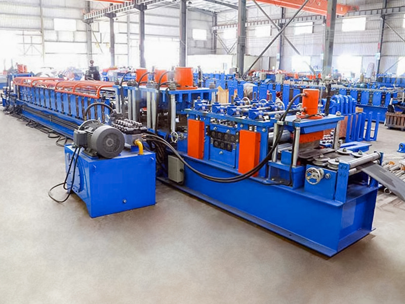 Mesin Pembentuk Roll C Purlin Jenis C80-300 Automatik Sepenuhnya